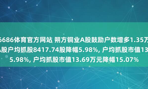 6686体育官方网站 朔方铜业A股鼓励户数增多1.35万户增幅6.36%, 领路A股户均抓股8417.74股降幅5.98%, 户均抓股市值13.69万元降幅15.07%