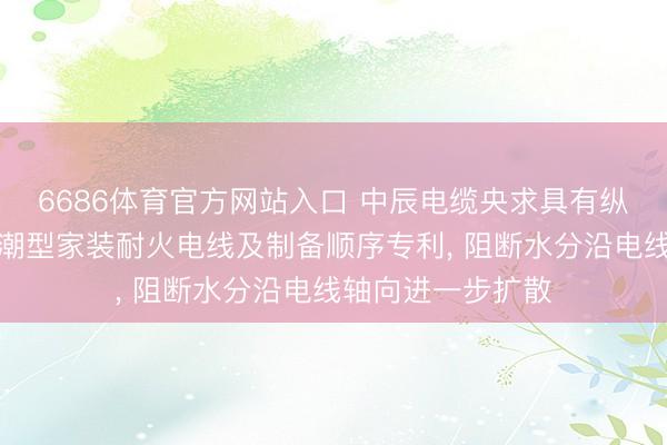 6686体育官方网站入口 中辰电缆央求具有纵向阻水功能的防潮型家装耐火电线及制备顺序专利， 阻断水分沿电线轴向进一步扩散