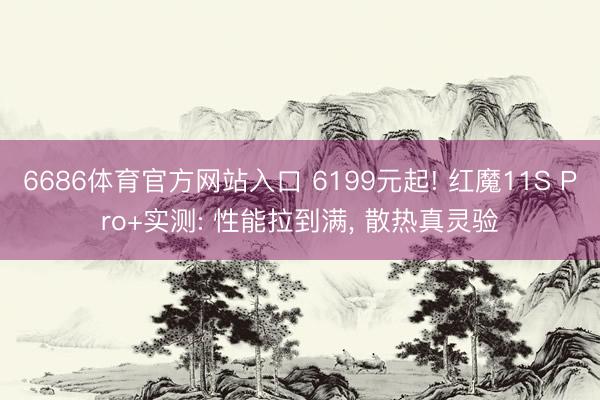 6686体育官方网站入口 6199元起! 红魔11S Pro+实测: 性能拉到满， 散热真灵验